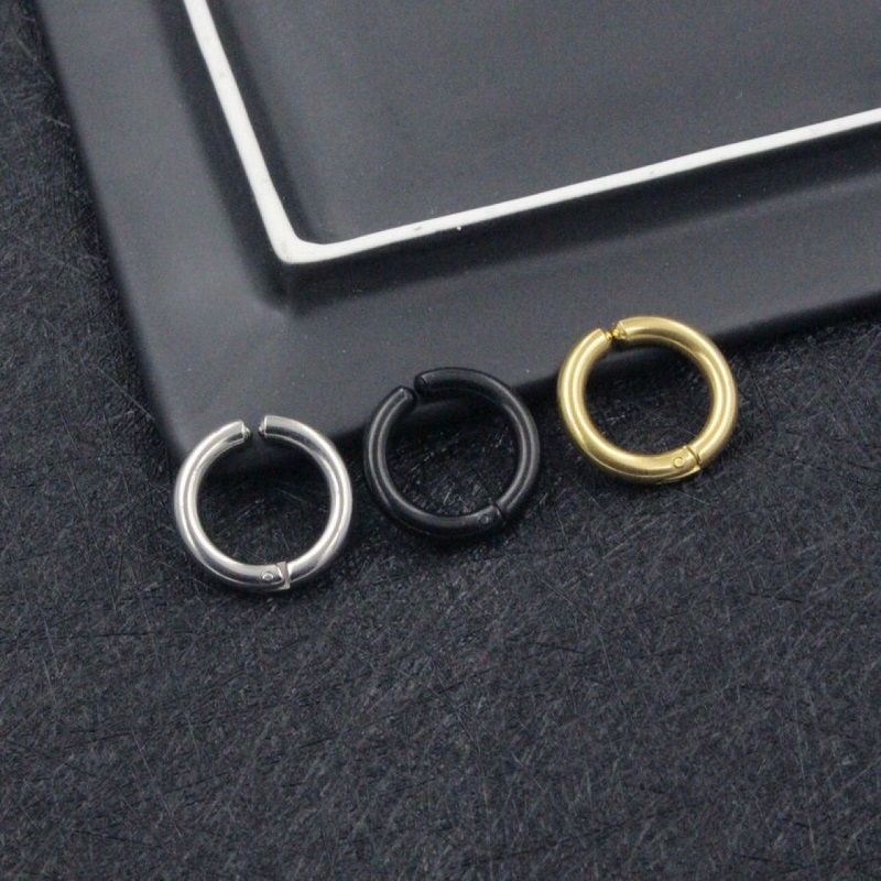 Anting Jepit Bulat Polos Pria dan Wanita Harga Per Pcs / Satuan Titanium Antikarat