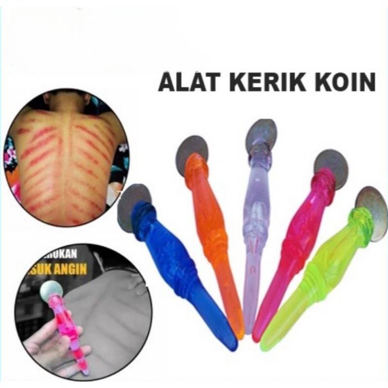 Alat Kerikan Koin &amp; Totok 2in1 Kerokan Masuk Angin Kerik Pijat Kerok logam Kesehatan Badan Punggung