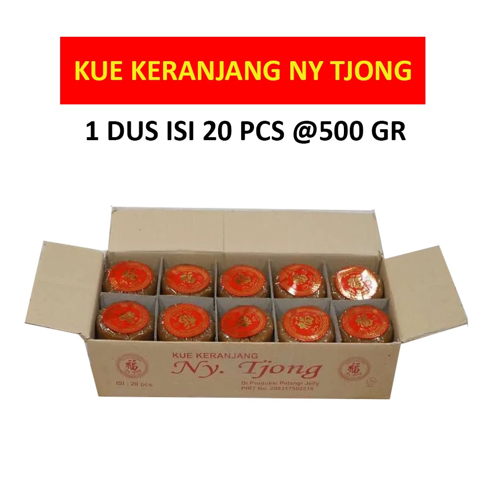 

Kue keranjang NY TJONG 1 Dus 500 gram 20 Pcs Dodol Cina Halal Jenang Cina Kue Kranjang Imlek Halal Dodol Imlek Halal Kue Khas Imlek Chinese New Year Cake Kue Bakul Makanan Imlek Sincia Thiam Pan Nian Gao Ti Kwee Bingkisan Imlek Manisan Imlek