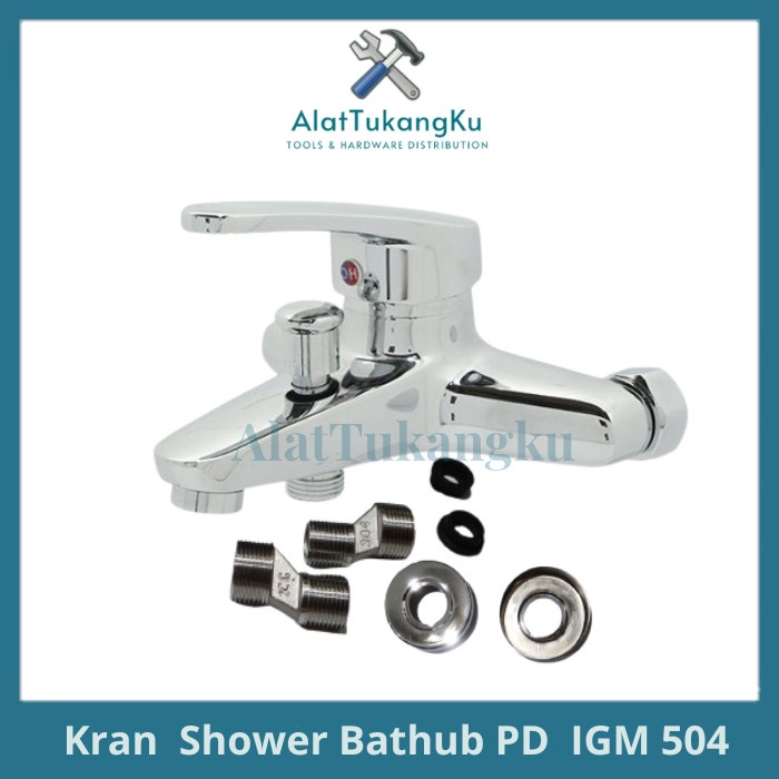 IGM Kran Shower Bathub Mixer Panas Dingin Kran Air Tembok SUS 304