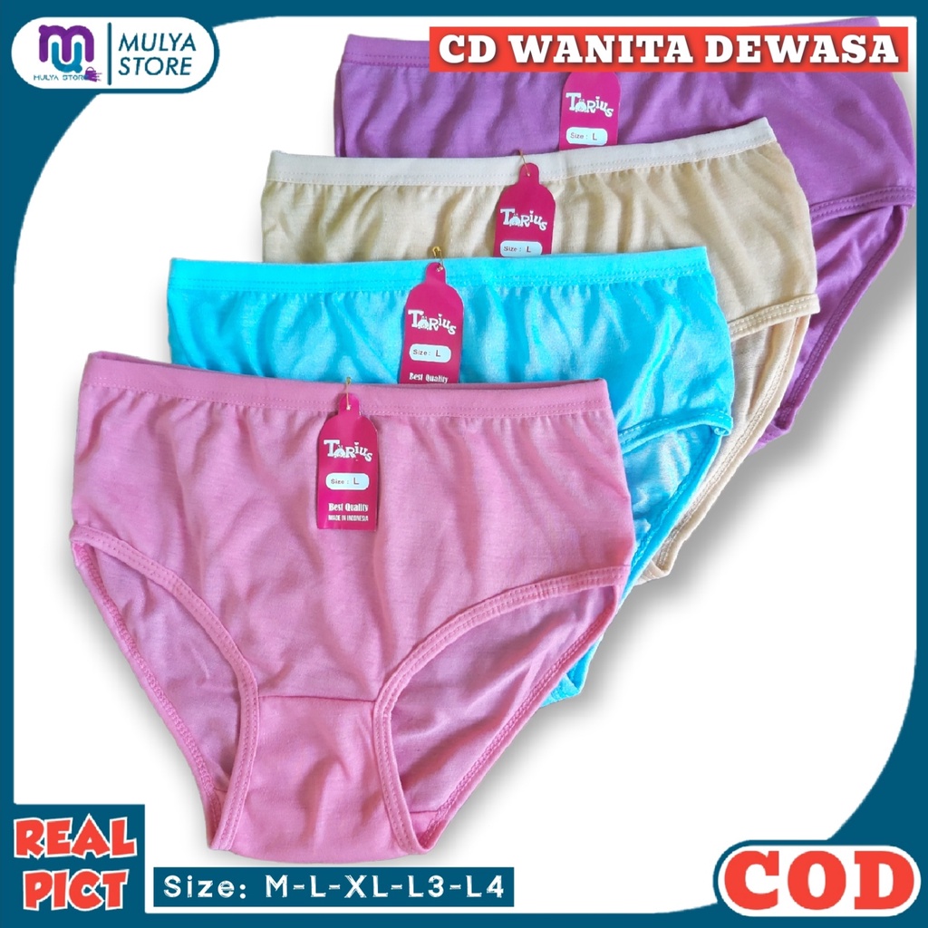 CD Wanita Dewasa Satuan Bahan Lembut Adem Celana Dalam Perempuan High Quality Torius