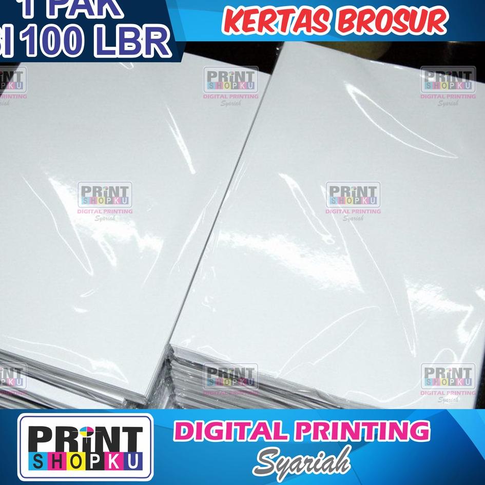 ゲ (100 LEMBAR) KERTAS ART PAPER 120 GSM AP 120 ART CARTON 120 KERTAS GLOSSY KERTAS BROSUR KERTAS FLY