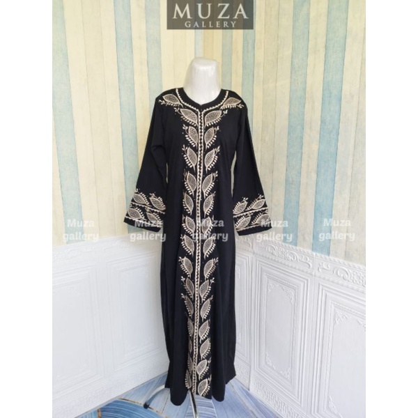 MUZA ABAYA HITAM BORDIR MUMTAZ (BUSUI)