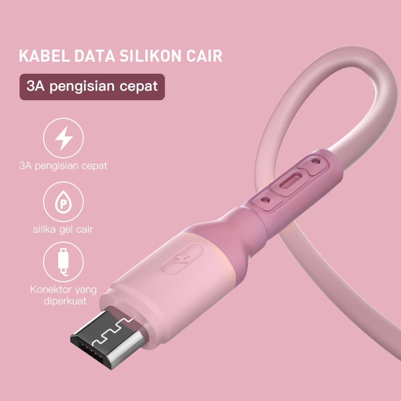 Buy One Get One Kabel Data 3in1 Type C Fast Charging 3A 1.2 Meter Kabel Data USB Kabel Android