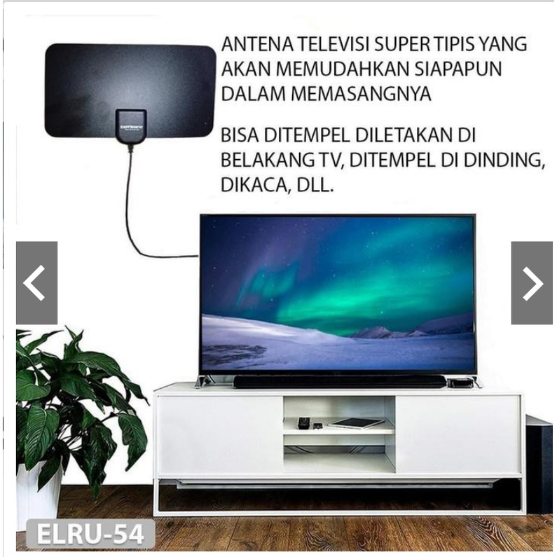 ANTENA TV antenna tempel indoor tipis HDMI penguat signal TV