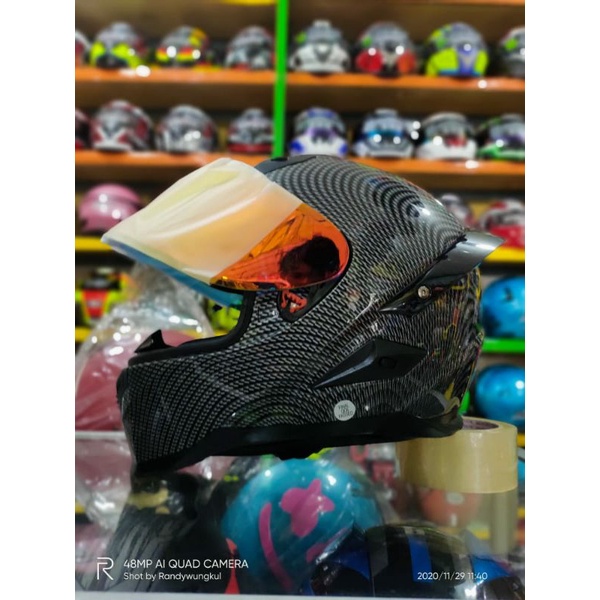 HELM  SNAIL FFS1 CARBON PAKET GANTENG