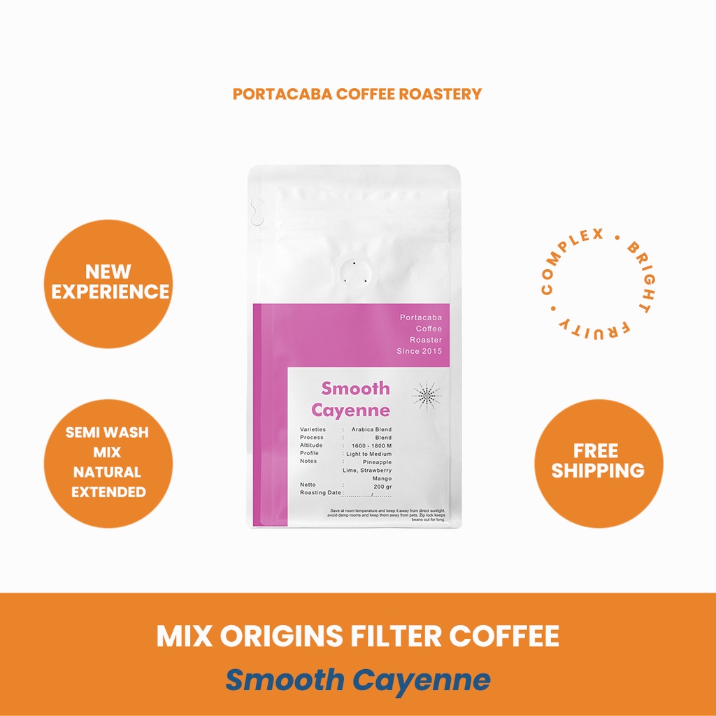 

Kopi Aceh Mix Laspada Portacaba Smooth Cayenne 200gr