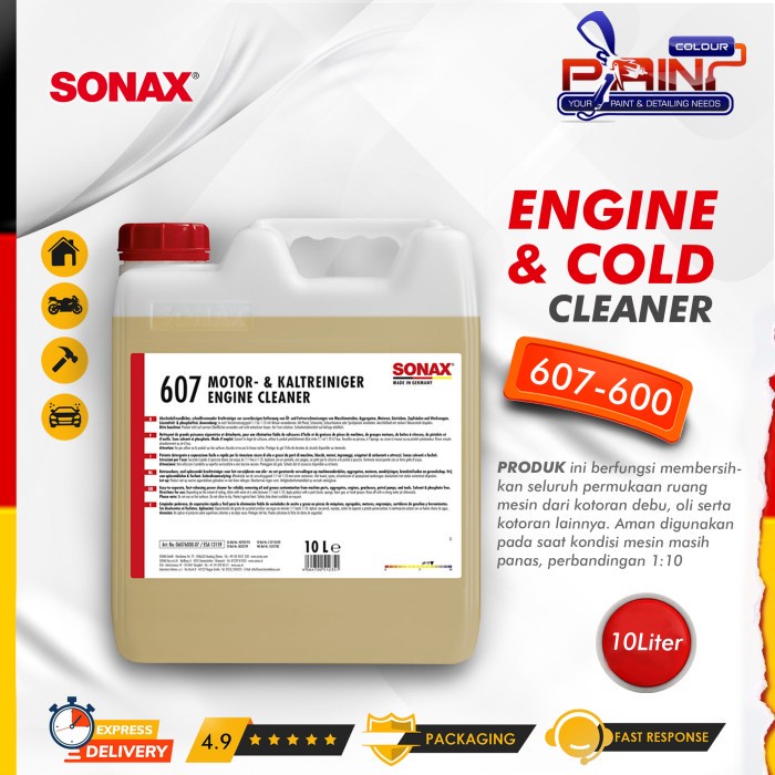 SONAX Engine &amp; Cold Cleaner 607-600 10Liter Degreaser Pembersih Mesin