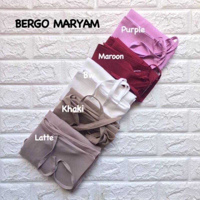 BERGO MARYAM DIAMOND CREPE/BERGO AISYAH