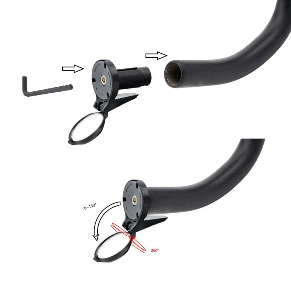 R-FLOWER Spion Sepeda Adjustable Safety Stang Spion