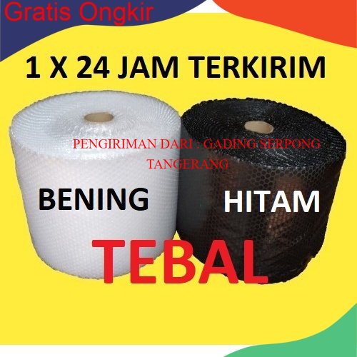 

Bekasi Bubble Wrap Hitam dan bening 31Cm x 50Meter Murah