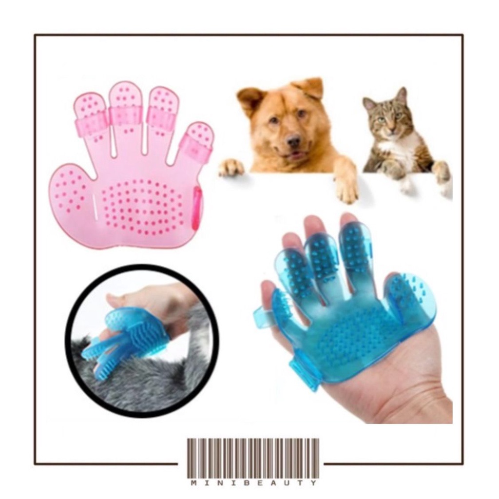 sisir karet pembersih bulu kucing dan anjing pet wash brush pijat hewan sisir grooming hewan