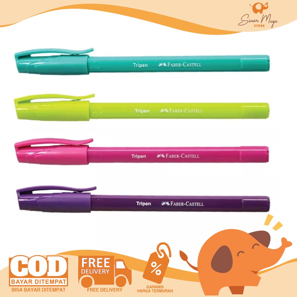 

Faber Tripen Ballpoint 0.7mm Mixbarel Hitam