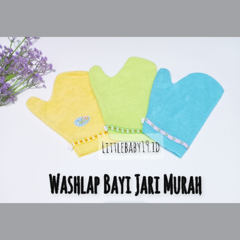 Washlap Jari Baby/Handuk Mandi Jari Baby /Washlap Tangan