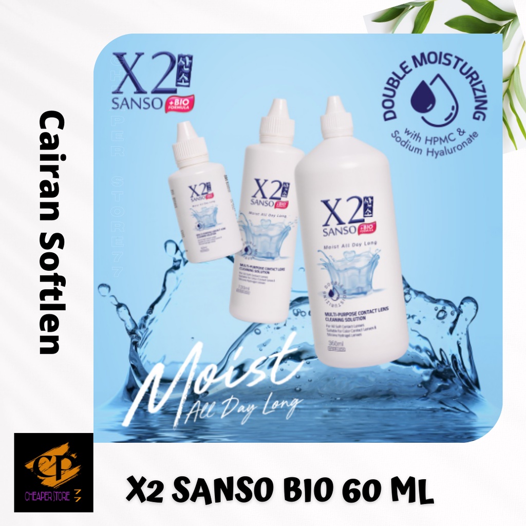 CAIRAN PEMBERSIH SOFTLENS X2 SANSO BIO 120 ML