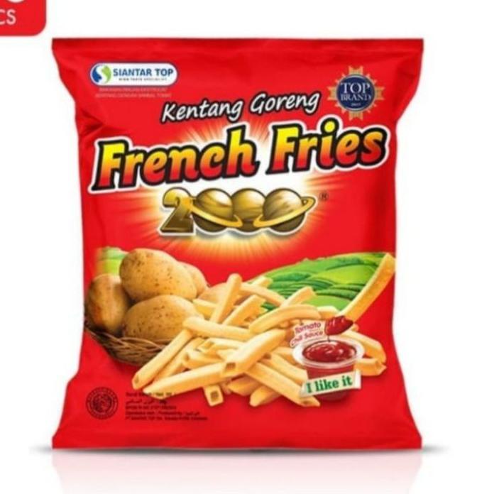 

French Fries 2000 Berbagai Ukuran 8gr 10 Pcs / 16gr 10 Pcs / 138gr 1Pc