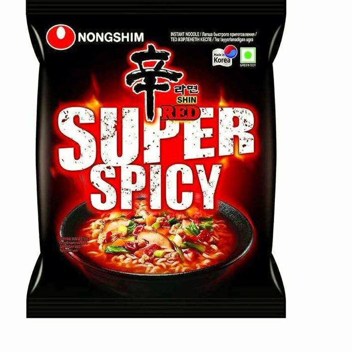 

Nongshim SHIN RED RAMYUN SUPER SPICY Mie Ramen Ramyun Korea Super Spicy