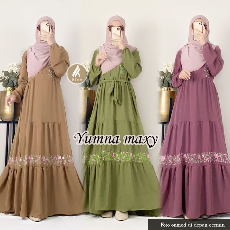Gamis yumna maxy dress syari ori ratu
