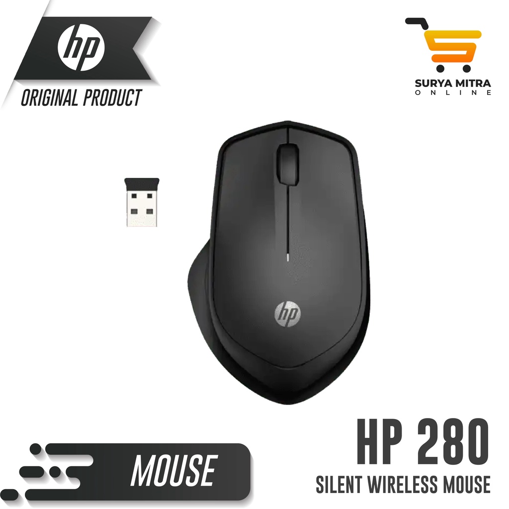 Mouse Wireless HP 280 Silent Mouse 2.4GHz