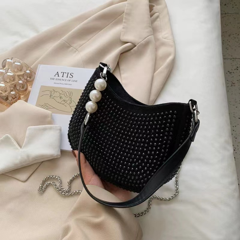 TFT AX200320 92983 AX983 T53 C1099 (3 MUAT 1 KG) Tas SELEMPANG Wanita Mutiara Manik Kekinian Talpan Rantai terbaru