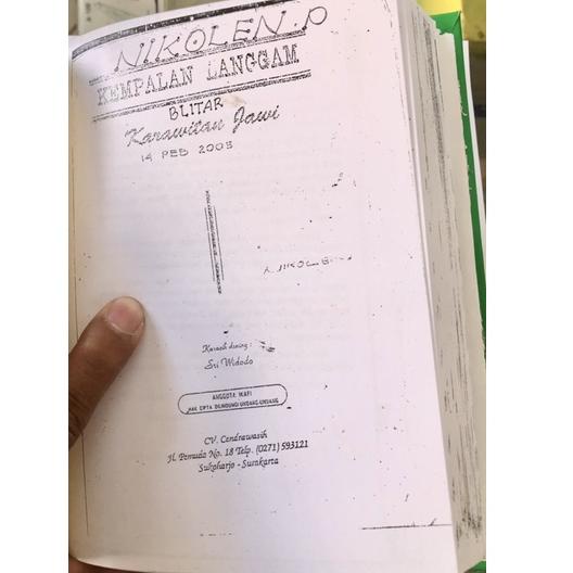 

[Etalase][P68V]-♥) BUKU SEKAR ANYELIR FOTO COPY bisa cod