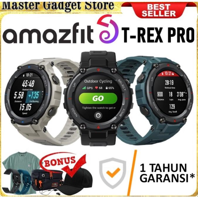 BISA COD Amazfit T REX Smartwatch GPS Military STD Smart watch T-Rex Trex ori