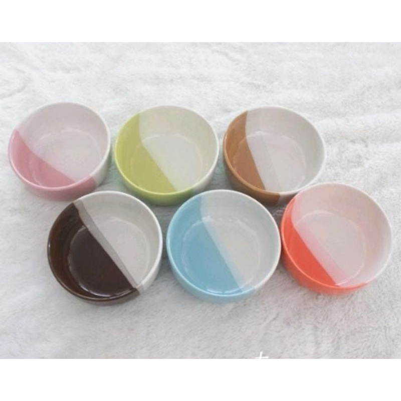mangkok keramik kaibon two tone