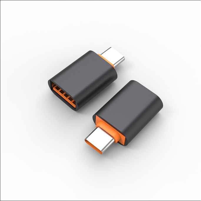 Adaptor OTG Tipe C Ke USB3.0/Konektor Dengan Indikator Untuk Handphone Kabel Data Male To Female Converter USB C Adapter