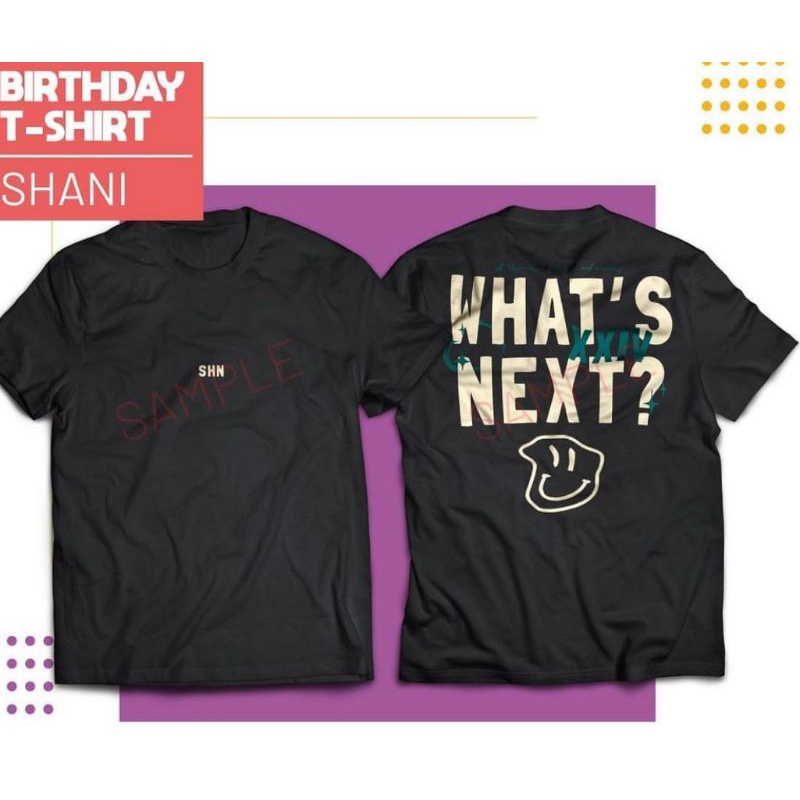 Kaos shani cishani birthday t shirt jkt48 jkt 48