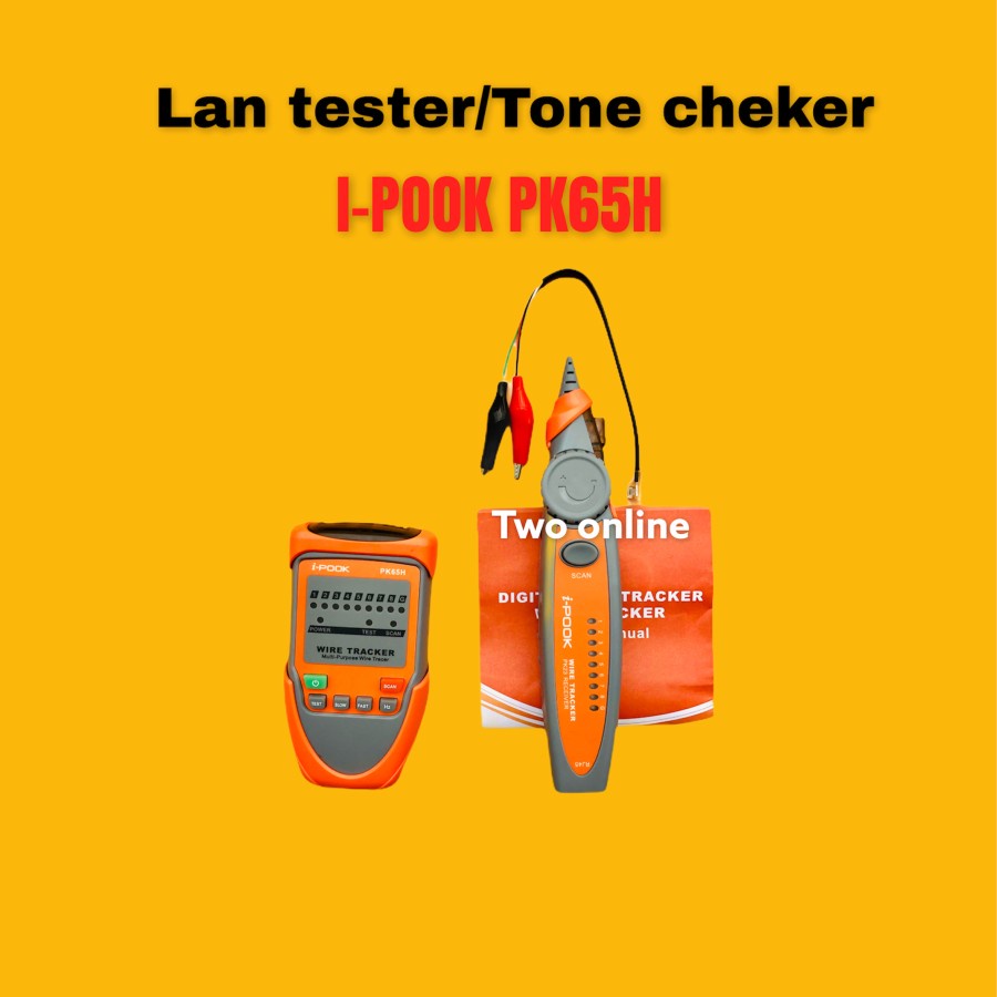 LAN TESTER I-POOK PK65H MULTI PURPOSE WIRE TRACKER / tone cheker