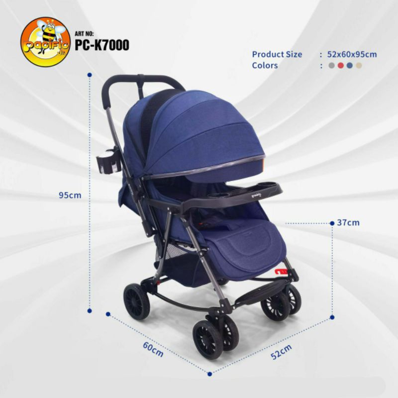 SIYA ✨ STROLLER BABY PLIKO AYUN NEVADA 395 KERETA DORONG BAYI BISA AYUN NEVADA STROLLER PACIFIC K7000