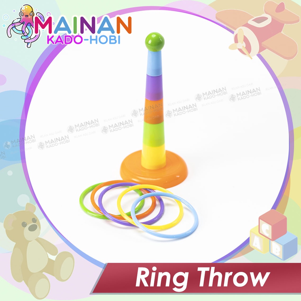 MAINAN ANAK RING THROW LEMPAR GELANG MENARA CINCIN