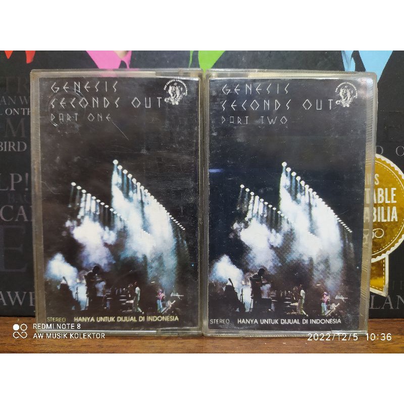 Sepaket Kaset Pita : GENESIS - SECOND OUT PART ONE & PART TWO (2 Kaset).