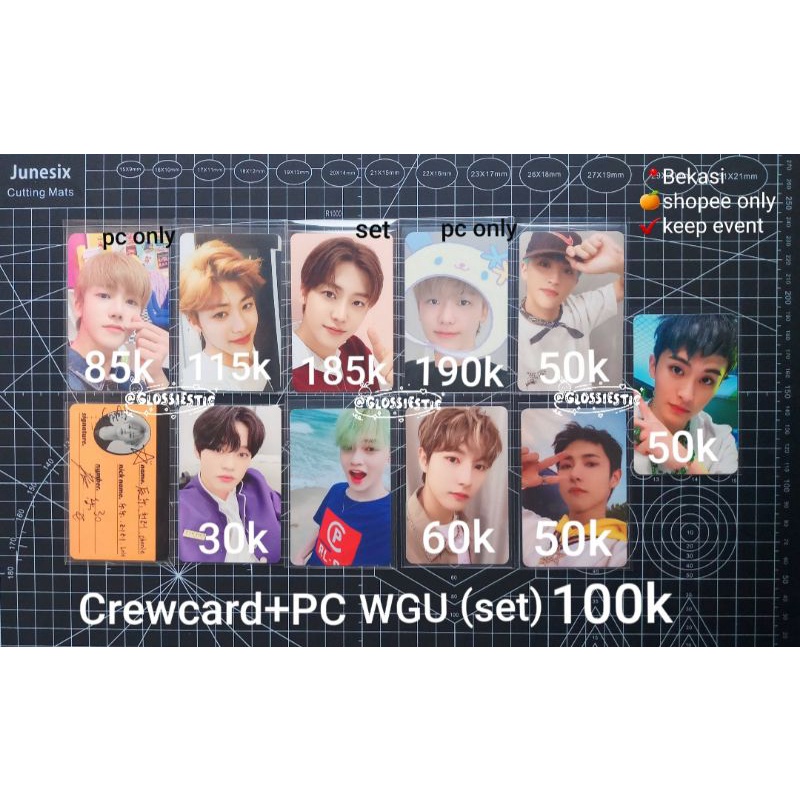 Photocard NCT Jaemin tattoo luggage empathy cinema acrylic sanrio chenle wgu crewcard cc renjun lugg