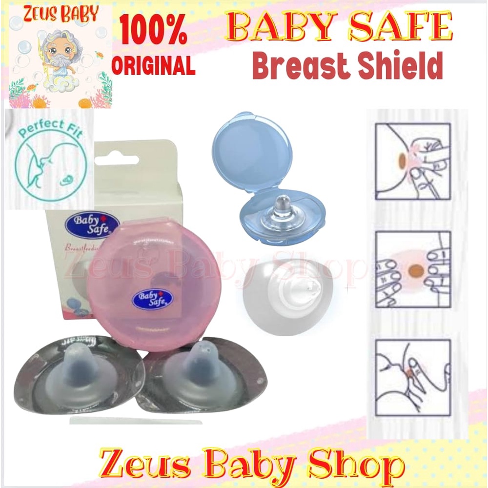 zeus - 2 PCS PELINDUNG PUTING MENYUSUI BREAST SHIELD BABY SAFE BPM04