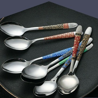 ELDE 1 -  Sendok Garpu Makan Batik Stainess 1lusin 12buah / Stainless Steel