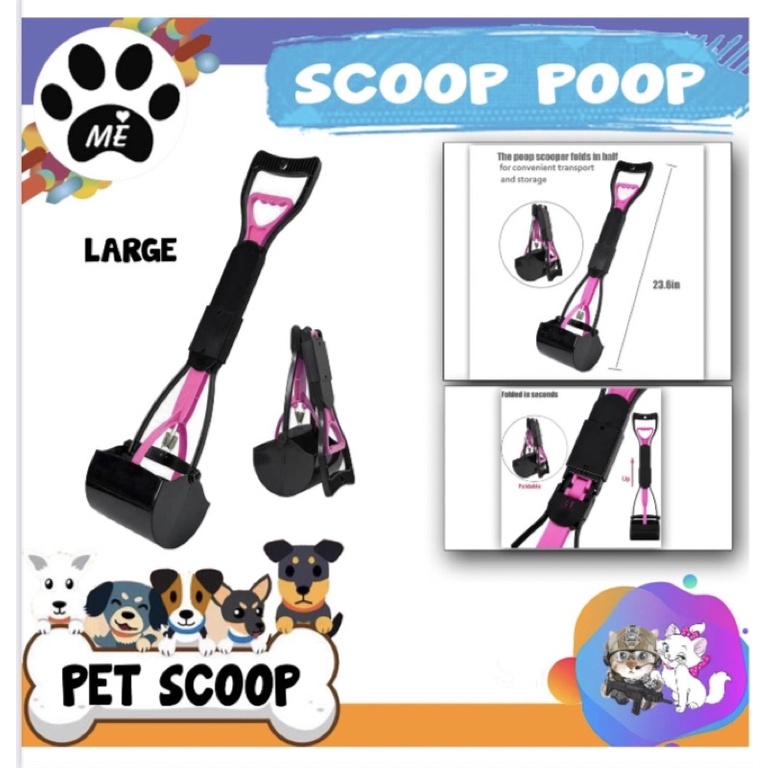 Poop Cleaner 60cm / Alat Angkat Kotoran Hewan / Pet Poop Cleaner