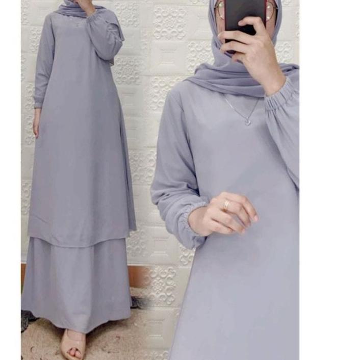 Trendy 스 GAMIS CERUTY POLOS MALAYSIA/ MELAYU - BAHAN CERUTI + FULL PURING