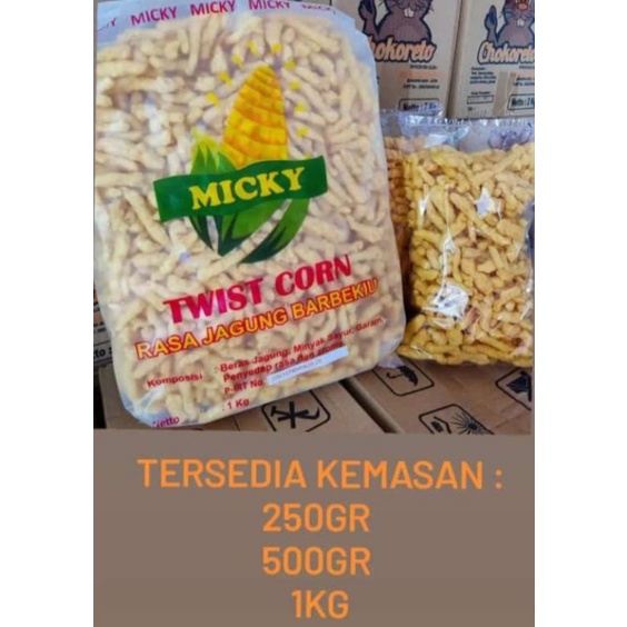 

[TERMURAH] CEMILAN JAGUNG || KERIPIK TWIST CORN || CEMILAN KERIPIK || SNACK KILOAN || CEMILAN MURAH