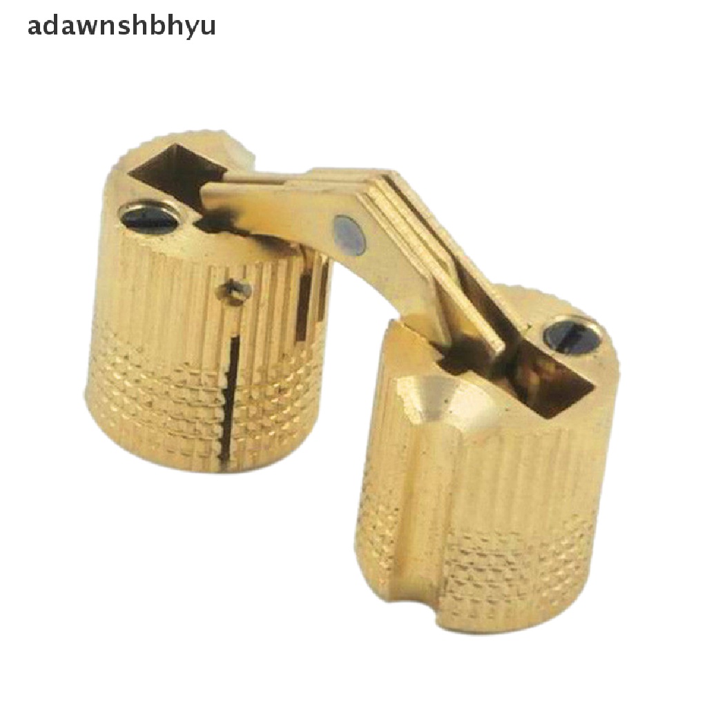 Adawnshbhyu 4pcs 10/12mm Kuningan Hidden Barrel Hinge Invisible Hinge Worktop  Id