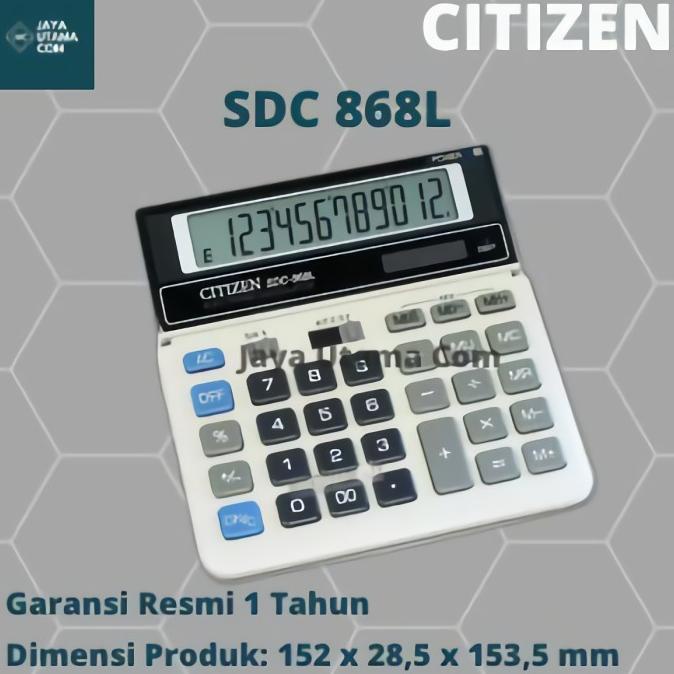 

Kalkulator Citizen SDC-868L ORIGINAL