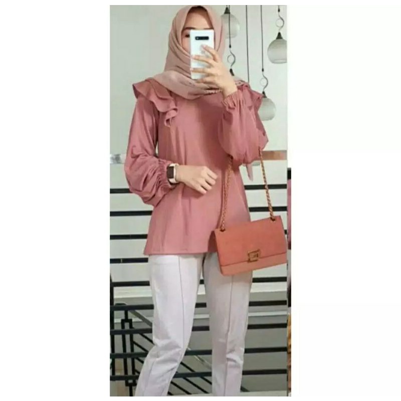 ALESHA Zaskia Blouse - Baju Atasan Blouse Wanita Terbaru Harga Terjangkau