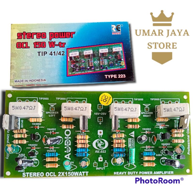 KIT POWER OCL 150 WATT STEREO STEREO POWER OCL 150 W TR TIP 41 TIP 42 RANIC