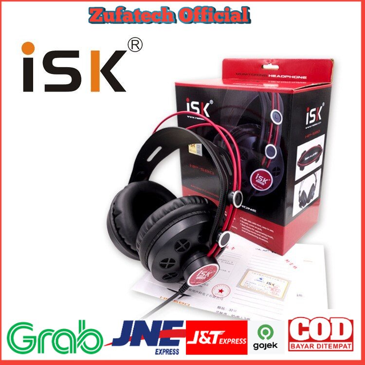 ISK Monitoring Headphone Studio Pro DJ Semi-open - HP-580 - Black