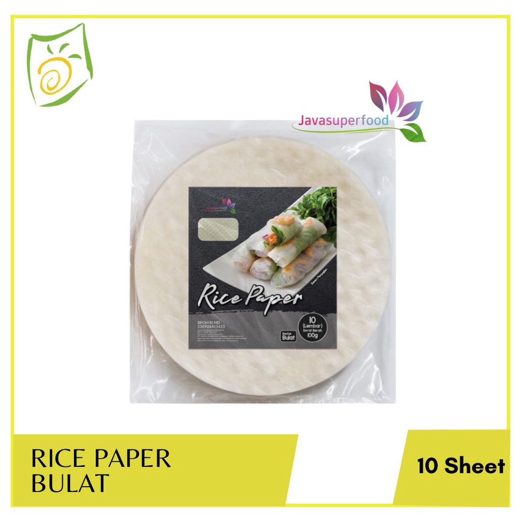 Jual Java Superfood Rice Paper Bulat 10 Sheet | Shopee Indonesia