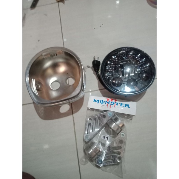 daymaker 5,75" lampu kota biru set batok van-van set pangkon as 31
