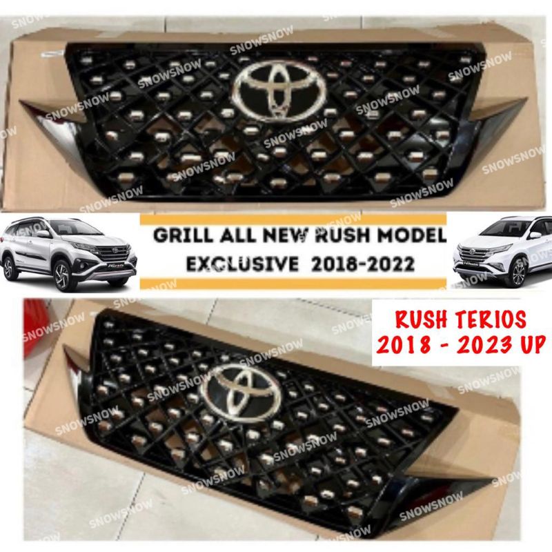 Grill Bumper Depan All New Rush Terios 2018 2022 2023 Exclusive Hitam