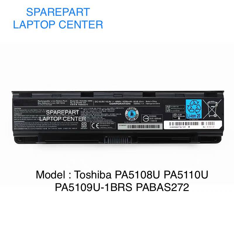 Baterai Toshiba C40 C55 C50A PA5109U-1BRS A50-A B554 PA5108