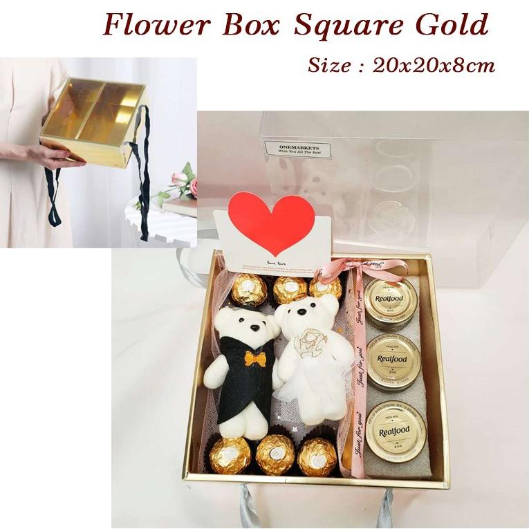 

1.1 Free Ongkir Flower Box Square - Kotak Kado Lipat - Kotak Kerajinan Bunga GB002 .,.,.,..,