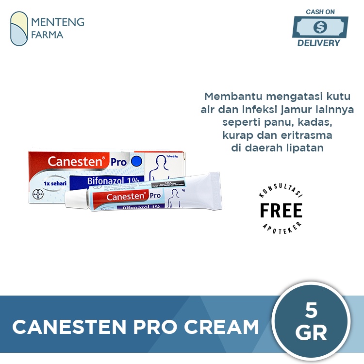 Canesten Pro Cream 5 Gr - Salep Gatal Panu Kurap Anti Jamur